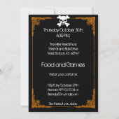 ハウス幽霊のよく出るハローウィンパーティ招待状 招待状 (裏面)