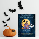 ハウス幽霊のよく出るハローウィンパーティ招待状 招待状