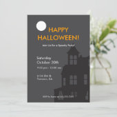ハウス幽霊のよく出るハローウィンパーティ招待状 招待状 (スタンド正面)