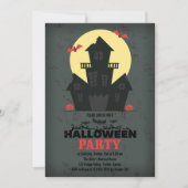 ハウス幽霊のよく出るハローウィンパーティ招待状 招待状 (正面)