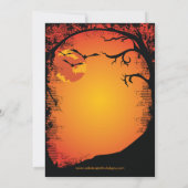 ハウス幽霊のよく出るハローウィンパーティ招待状 招待状 (裏面)