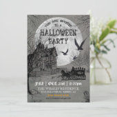 ハウス幽霊のよく出るハローウィンパーティ招待状 招待状 (スタンド正面)
