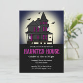 ハウス幽霊のよく出るハローウィンパーティ招待状 招待状 (スタンド正面)