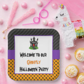 ハウス幽霊のよく出るハローウィンパーティ ペーパープレート (パーティー)