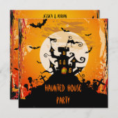 ハウス幽霊のよく出るハローウィンパーティ 招待状 (正面/裏面)