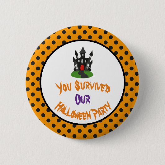 ハウス幽霊のよく出るハローウィンパーティ 缶バッジ (正面)