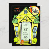 ハウス幽霊のよく出るパーティの招待状 招待状 (正面/裏面)