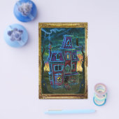 ハウス幽霊のよく出るポートレートフライヤー チラシ (シングル)