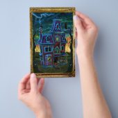 ハウス幽霊のよく出るポートレートフライヤー チラシ (ハンドル)