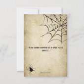 ハウス幽霊のよく出るヴィンテージハローウィンパーティ招待状 招待状 (裏面)