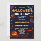 ハウス幽霊のよく出る子供の誕生日招待状 招待状 (正面)