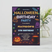 ハウス幽霊のよく出る子供の誕生日招待状 招待状 (スタンド正面)