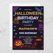 ハウス幽霊のよく出る子供の誕生日招待状 招待状 (正面/裏面)