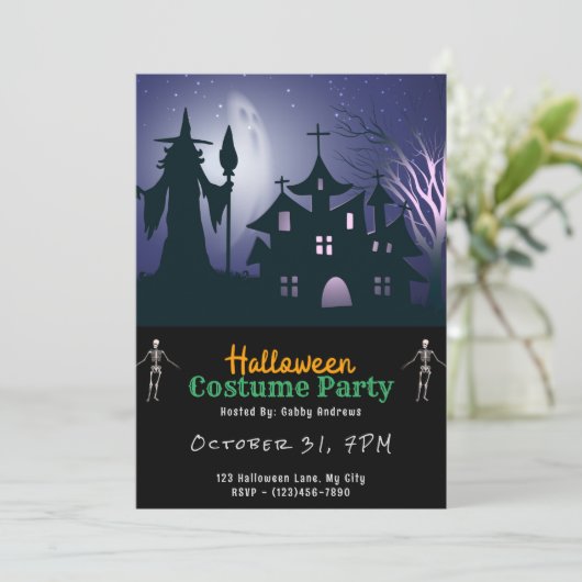 ハウス幽霊のよく出る幽霊ウィッチスターズハロウィン 招待状 (スタンド正面)