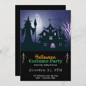 ハウス幽霊のよく出る幽霊ウィッチスターズハロウィン 招待状 (正面/裏面)