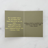 ハウス幽霊のよく出る幽霊ハロウィンお洒落 カード (内部)