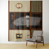 ハウス幽霊のよく出る幽霊ライブラリHalloween タペストリー (インサイチュ)