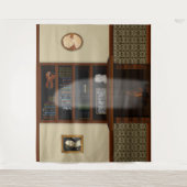 ハウス幽霊のよく出る幽霊ライブラリHalloween タペストリー (正面)