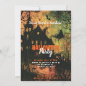 ハウス幽霊のよく出る幽霊怖いハローウィンパーティ 招待状 (正面)