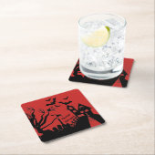 ハウス幽霊のよく出る紙コースター スクエアペーパーコースター (インサイチュ)