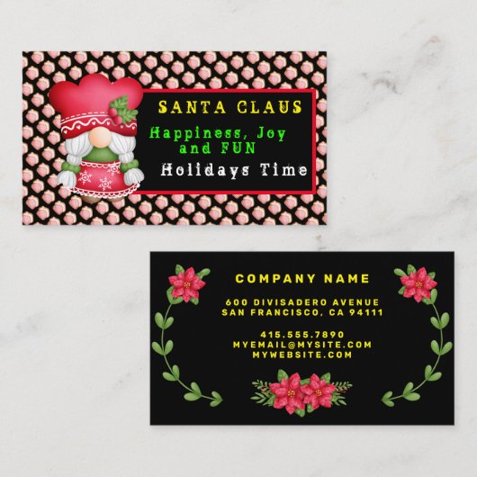 ハウス格言カスタマイズカラーアンド文字 名刺 (正面/裏面)