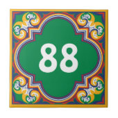 💛🧡💚ハウス番号Azulejos、装飾セラ タイル (正面)