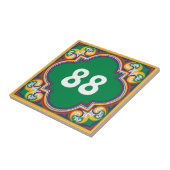 💛🧡💚ハウス番号Azulejos、装飾セラ タイル (側面)