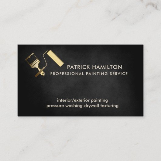 ハウス絵を描プロフェッショナルエレガントモダン 名刺 (正面)