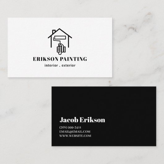 ハウス絵画ズ 名刺 (正面/裏面)