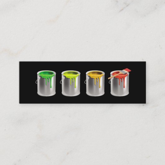 ハウス絵画プロフェッショナル画家 スキニー名刺 (正面)