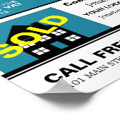 ハウス販売、不動産仲介業者、不動産代理広告業者 ポスター (角)