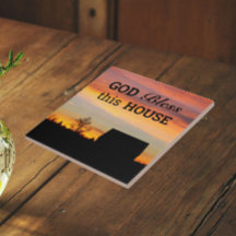 ハウス賛美のサンセットシルエット