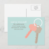 ハウス鍵の動くアナウンス 案内ポストカード (正面/裏面)