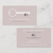 ハウス鍵不動産仲介業者 名刺 (正面/裏面)