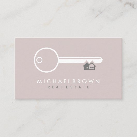 ハウス鍵不動産仲介業者 名刺 (正面)