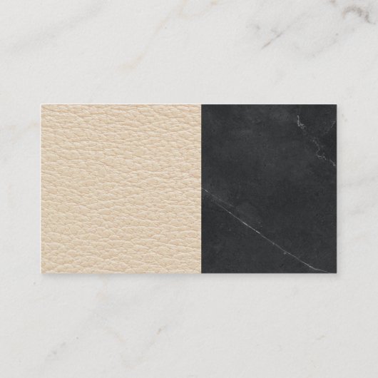 ハウス鍵 |大理石 |レザー 名刺 (裏面)