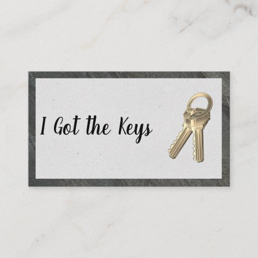 ハウス鍵 | 実在地 名刺 (正面)