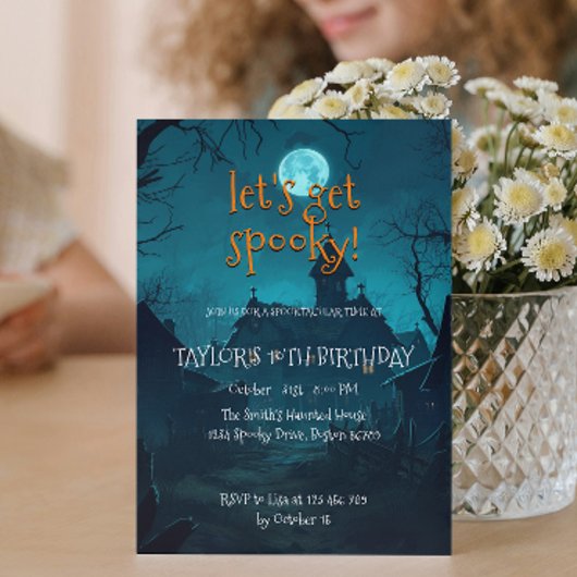 ハウス・イン・ザ・ウッズ　キッズ　ハロウィン　バースデーパーティー 招待状