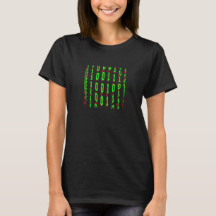 ハウス スツール バイナリ ルック オン コンピューター アンド コンソール Tシャツ