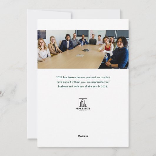 ハウス&ツリー実在エステートビジネスホリデーカード シーズンカード (裏面)