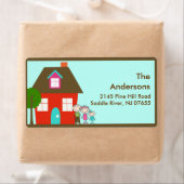 ハウス&ファミリー差出人住所ラベル ラベル (インサイチュ)