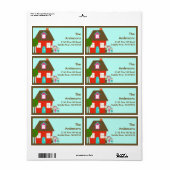 ハウス&ファミリー差出人住所ラベル ラベル (フルシート)