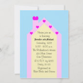 ハウス ブライダルシャワー 招待状 -- ハウス (裏面)