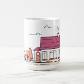 ハウス,ホーム,建物 コーヒーマグカップ (中央)