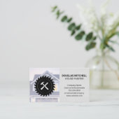 ハウス | 鋸歯とハンマー 名刺 (スタンド正面)