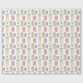 ハウズお洒落図解入りの、写真付きのズ ラッピングペーパー (フラット)