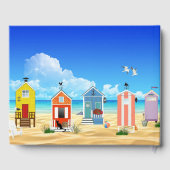 ハウズパーソナライズされたズオンビーチ結婚式ゲストハウス ゲストブック (裏面)