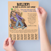 ハウセクリープロモーションフライヤー(完全にカスタマイズ可能) チラシ (手)