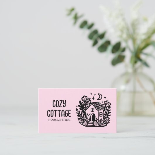 ハウセスティターピッツターホームカワイイコテージアーカスタムト 名刺 (スタンド正面)