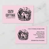 ハウセスティターピッツターホームカワイイコテージアーカスタムト 名刺 (正面/裏面)